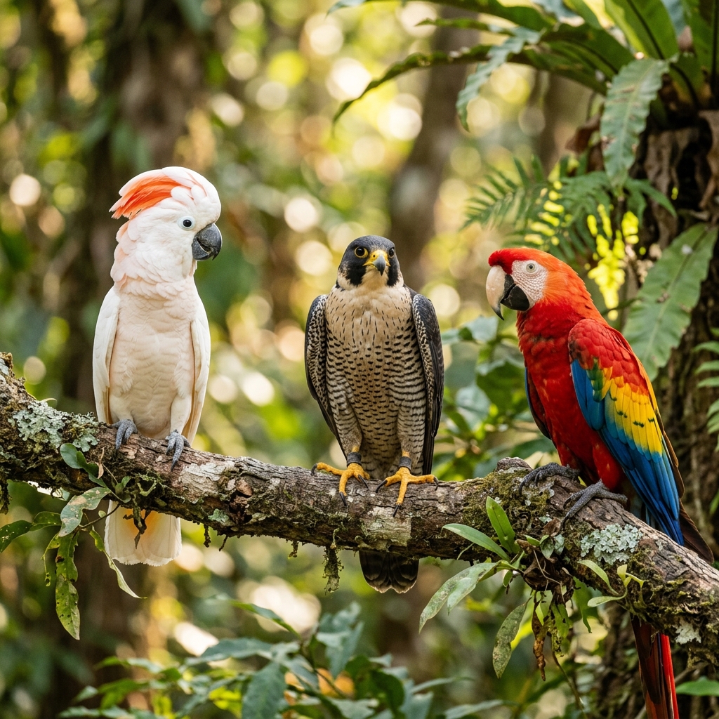 Diverse Bird Species